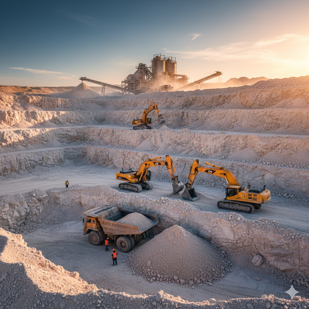 0-16 mm Feldspat: Geniş Tane Boyutu Aralığıyla Endüstriyel Ergitici Hammadde (1 Ton)